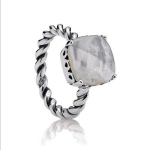 Pandora Mother of Pearl (MOP) ring. Authentic.